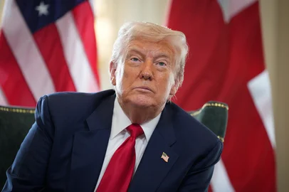US President Donald Trump speaks during a bilateral meeting with Britain's Prime Minister Keir Starmer at the Trump Turnberry Golf Courses, in Turnberry south west Scotland on July 28, 2025. (Photo by Christopher Furlong / POOL / AFP)Editoria: POLLocal: TurnberryIndexador: CHRISTOPHER FURLONGSecao: diplomacyFonte: POOLFotógrafo: STR<!-- NICAID(16089299) -->