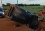 Carro com seis ocupantes capota em estrada rural e deixa feridos no noroeste do RS