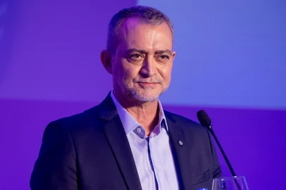 Edegar Pretto (PT) durante o debate da Fecomércio entre pré-candidatos ao governo do RS<!-- NICAID(16250319) -->