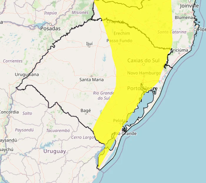 Segundo aviso se estende das 12h desta quinta-feira (8), até as 18h de sábado (10). 