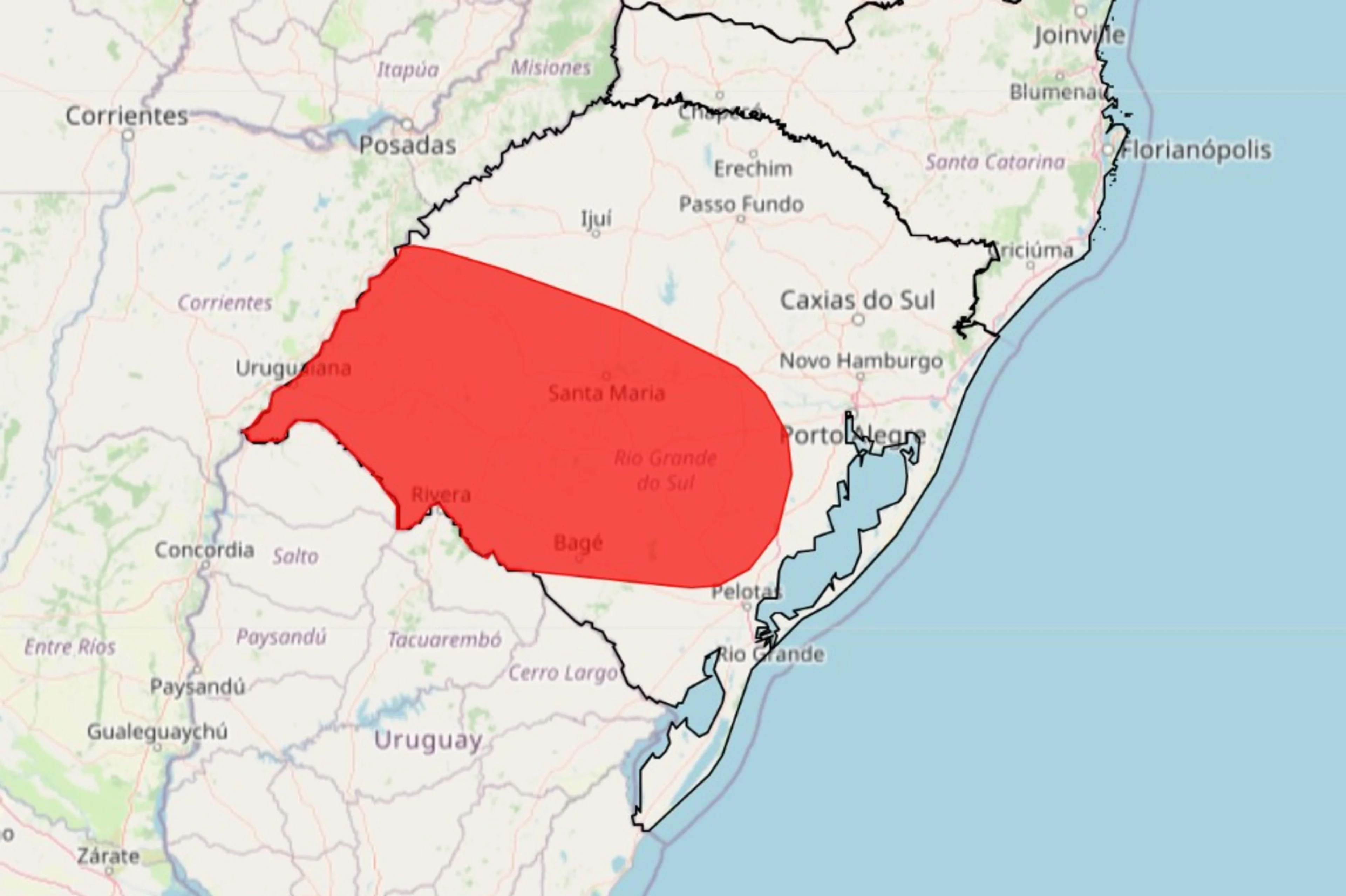 Instituto Naciona de Meteorologia (Inmet)/Reprodução