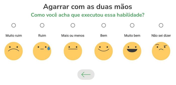 A partir da demonstração, também é possível gravar a execução do movimento com a câmera do celular e avaliá-la na sequência