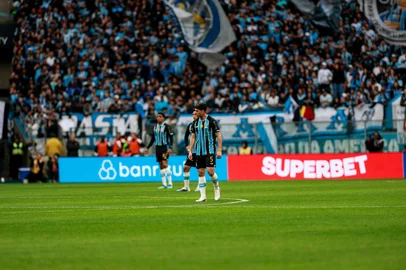 Duda Fortes / Grupo RBS PORTO ALEGRE, RS, BRASIL, 12-09-2026: Grêmio e Vasco pelo campeonato Brasileiro 2026, na Arena. Foto: Duda Fortes/Grupo RBS<!-- NICAID(16364743) -->