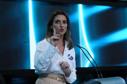 Candidata Soraya Thronicke participa de debate presidencial promovido pelo SBT e conjunto de veículos de imprensaIndexador: FOTO_LOURIVAL_RIBEIRO_SBT<!-- NICAID(15216327) -->