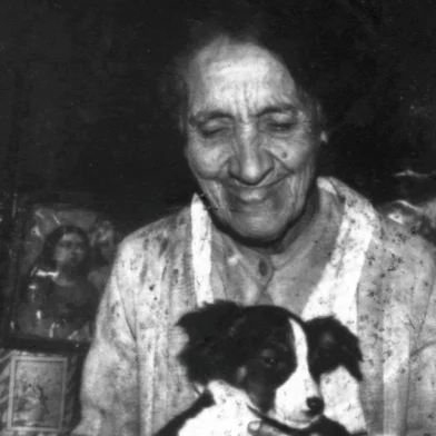 Maria da Glória da Luz, mãe do ex-jogador de futebol BadanhaVirou expressão popularreportagem de ZH em 30 de julho de 1968<!-- NICAID(15853138) -->