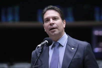 Deputado federal Alexandre Ramagem (PL-RJ) em pronunciamento no plenário da Câmara.<!-- NICAID(15813353) -->