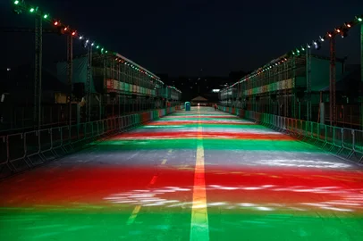 Ensaio técnico do Carnaval - Ensaio técnico para testes de luz, som e infraestrutura do Complexo Cultural do Porto Seco. - André Ávila/Agencia RBS<!-- NICAID(15686209) -->