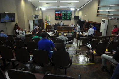 CAXIAS DO SUL, RS, BRASIL, 28/09/2021 - Vereadores votam projeto de Lei de Diretrizes Orçamentárias (LDO). (Marcelo Casagrande/Agência RBS)<!-- NICAID(14901012) -->