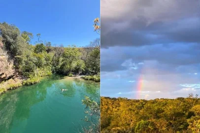 Instagram: voltadaserracachoeiracordovil / Divulgação Uma menina de oito anos foi atacada por uma onça durante um passeio em um santuário na região da Chapada dos Veadeiros, em Goiás, na última quinta-feira (14). Em nota, a administração da Fazenda Volta da Serra disse que o ataque aconteceu no momento em que a família dela retornava da trilha de acesso à cachoeira. As informações são do g1.<!-- NICAID(16286093) -->