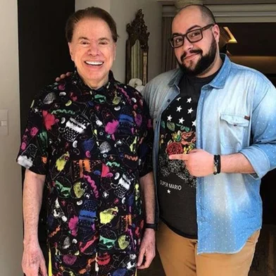 Silvio Santos e Tiago Abravanel<!-- NICAID(13817681) -->