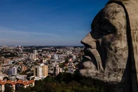 CAXIAS DO SUL, RS, BRASIL (04/06/2021)Monumento Jesus Terceiro Milênio. Ensaio para contra fotográfica de terça. (Antonio Valiente/Agência RBS)<!-- NICAID(14800983) -->