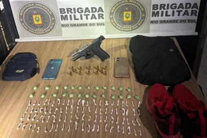 Suspeito de envolvimento em assassinato em Veranópolis é preso. Brigada Militar (BM) localizou homem de 18 anos com pistola na noite desta sexta-feira. Emerson Fernandes dos Reis, 35, foi morto a tiros na quinta.<!-- NICAID(16268607) -->