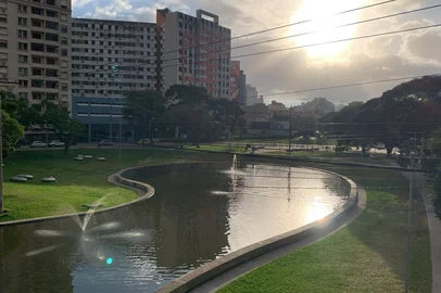Ambiental de Porto Alegre no domingo - previsão do tempo