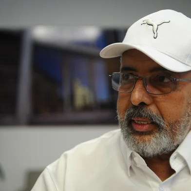 CAXIAS DO SUL, RS, BRASIL, 26/04/2024. O Senador Paulo Paim (PT-RS), esteve na redação do Jornal Pioneiro na tarde de sexta (26), onde concedeu entrevista. (Bruno Todeschini/Agência RBS)Indexador: BTK<!-- NICAID(15746230) -->