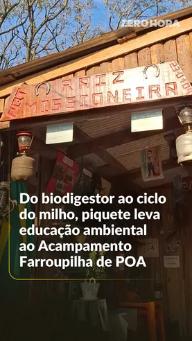 Piquete leva educação ambiental para crianças no Acampamento Farroupilha de Porto Alegre