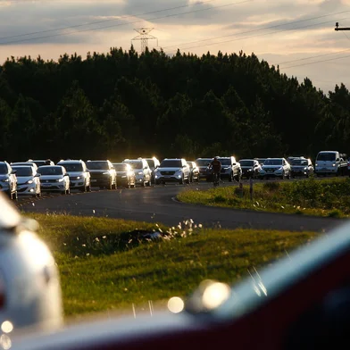 Capão da Canoa, RS, Brasil - Trânsito de chegada no litoral para feriado de carnaval. FOTO: Jonathan Heckler, Agência RBS.<!-- NICAID(15353336) -->