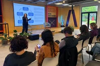 Divulgação de estudo de diagnósticos dos sete anos do Pacto Alegre. Na foto, Aurora Carneiro Zen, pesquisadora do Programa de Pós-Graduação em Administração da Universidade Federal do Rio Grande do Sul.<!-- NICAID(16375782) -->