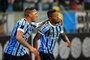 PORTO ALEGRE, RS, BRASIL, 04/08/2018 - Grêmio recebe o Flamengo pelo Brasileirão. Na foto - Jael, Marinho. (FOTOGRAFO: TADEU VILANI / AGENCIA RBS)<!-- NICAID(13677974) -->