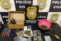 Em Santa Maria, polícia apreende drogas e tartaruga silvestre em ponto de tráfico; 4 foram presos <!-- NICAID(15703623) -->