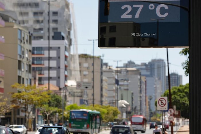 Máxima da Capital nesta segunda-feira (25) se aproximou dos 30°C