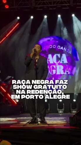 Raça Negra agita público com show gratuito em Porto Alegre