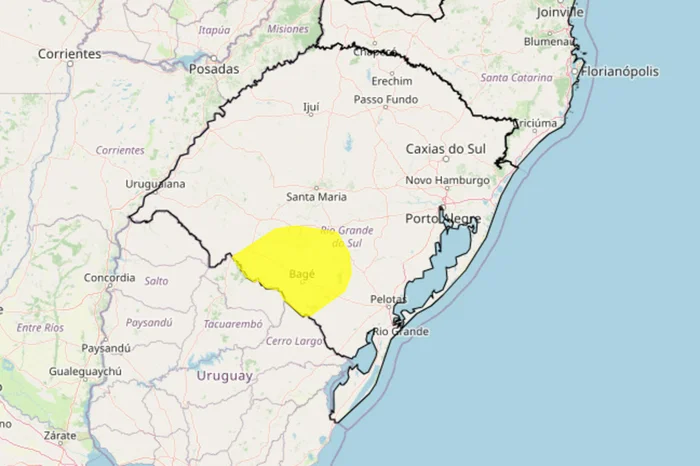 Instituto Nacional de Meteorologia (Inmet) / Reprodução Instituto Nacional de Meteorologia (Inmet) / Reprodução