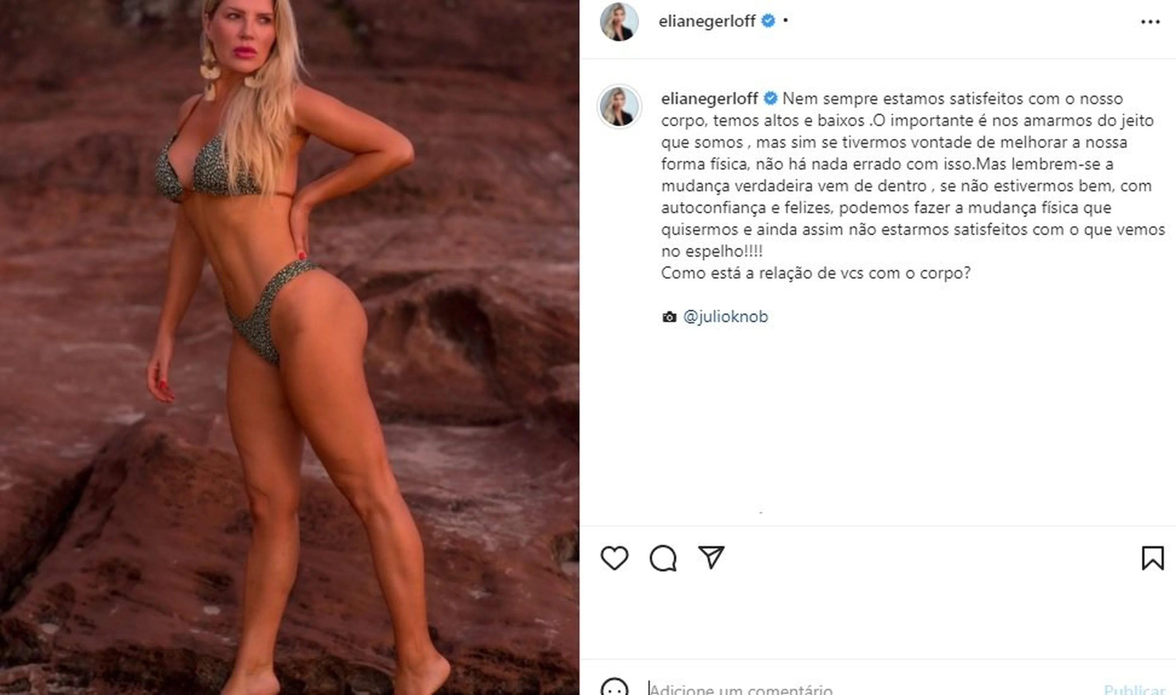 Júlio César Knob/@elianegerloff Instagram, Reprodução