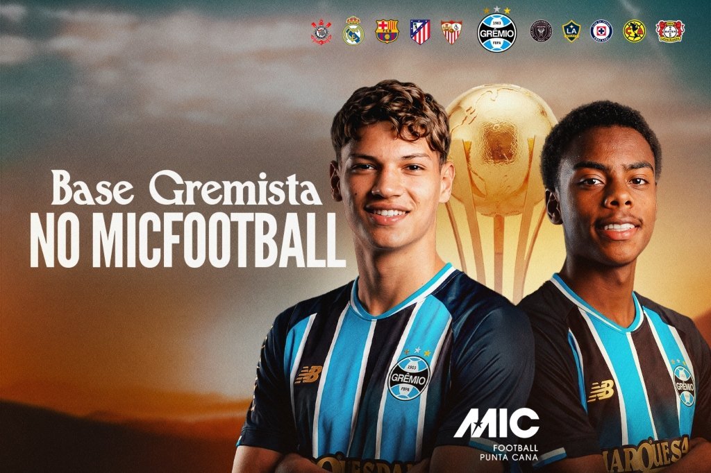 Grêmio disputará torneio sub-16 com Real Madrid e Barcelona no Caribe