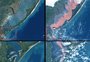 Mancha de sedimentos da Lagoa dos Patos chega ao oceano; veja imagens de satélites