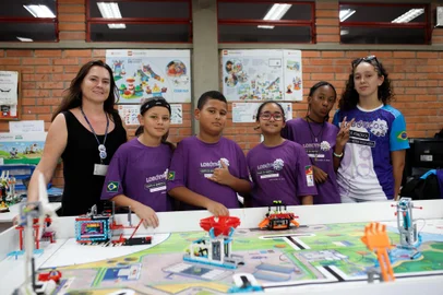 Porto Alegre, RS, Brasil - 10/03/2023 - Escola de Porto Alegre é classificada para evento mundial de robótica. (Foto: Anselmo Cunha/Agência RBS)<!-- NICAID(15372158) -->