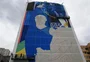 Dedicação, medalha e alegria ilustram carreira de Daiane dos Santos em mural na entrada de Porto Alegre