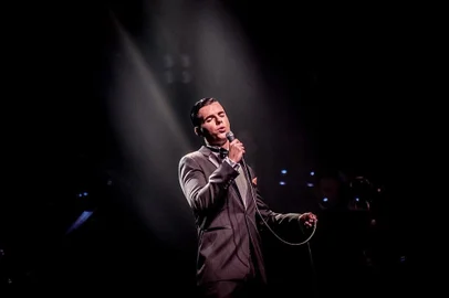 Orquestra Filarmônica Laje de Pedra, em canela, anuncia concerto de outono com interpretações de Frank Sinatra.Foto: Gustavo Bing, solista do concerto<!-- NICAID(15453953) -->