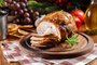 Baked pork ham on cutting board*A PEDIDO DE CAROLINA PASTL* Ceia de natal e ano novo - Foto: Sławomir Fajer/stock.adobe.comFonte: 286052405<!-- NICAID(15305999) -->