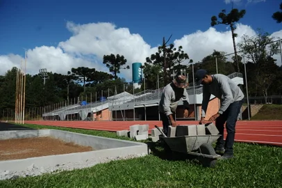 CAXIAS DO SUL, RS, BRASIL, 14/04/2022. Preparativos para os Jogos Surdolimpímpicos, que ocorrem entre os dias 1 e 15 de maio, em Caxias do Sul. A reportagem foi conferir alguns dos locais onde serão realizadas as provas. (Bruno Todeschini/Agência RBS)<!-- NICAID(15069839) -->