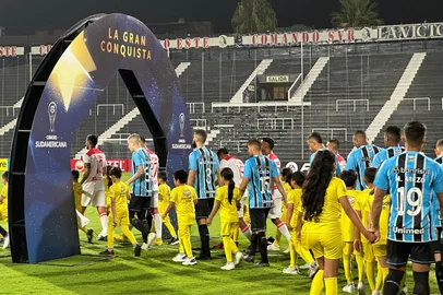 Atlético Grau vs Grêmio, pela Sul-Americana 2025, em Lima, no Peru - Foto: Grêmio FBPA/Divulgação<!-- NICAID(16032526) -->