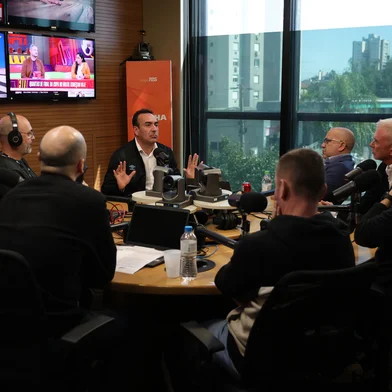 Porto Alegre, RS, Brasil - Marcelo Marques, o proprietário do Grupo Marquespan, que em 2025 financiou a compra da gestão da Arena do Grêmio por R$ 130 milhões, para depois doá-la ao clube, fala ao Sala de Redação.Indexador: jeff botega<!-- NICAID(16111028) -->