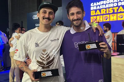 Gustavo Leão / Arquivo Pessoal Quem são os gaúchos premiados em campeonato nacional de café em Belo Horizonte<!-- NICAID(16164710) -->