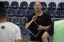 Técnico Nuno orienta a Yeesco Sercesa antes de enfrentar a ABF, pela Série Ouro de Futsal. <!-- NICAID(15514128) -->