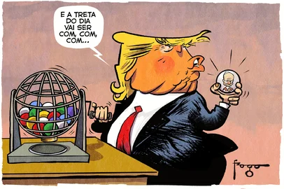 PORTO ALEGRE, RS, BRASIL, 15-04-2026: Charge do Fraga. Foto: Gilmar Fraga/Agência RBS<!-- NICAID(16266884) -->