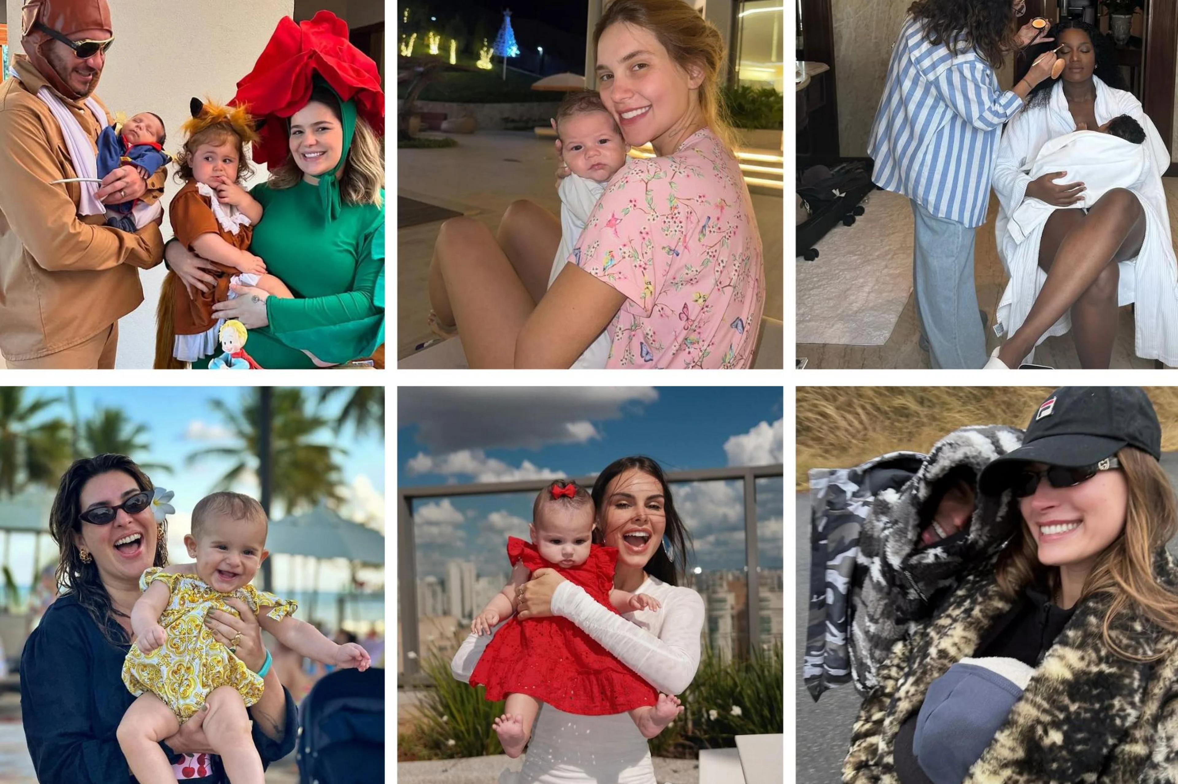 @viihtube Instagram / @virginia Instagram / @iza Instagram / @fepaesleme Instagram/@akimberllya Instagram / @haileybieber Instagram / Reprodução