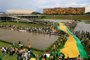 Supporters of Brazilian former President Jair Bolsonaro invade the National Congress in Brasilia on January 8, 2023. - Hundreds of supporters of Brazil's far-right ex-president Jair Bolsonaro broke through police barricades and stormed into Congress, the presidential palace and the Supreme Court Sunday, in a dramatic protest against President Luiz Inacio Lula da Silva's inauguration last week. (Photo by Sergio Lima / AFP)Editoria: WARLocal: BrasíliaIndexador: SERGIO LIMASecao: demonstrationFonte: AFPFotógrafo: STR<!-- NICAID(15315549) -->