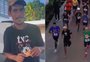 De chinelos e embriagado, homem participa de corrida de rua: "Para tirar a ressaca"