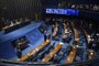 Plenário do Senado Federal durante sessão deliberativa ordinária.