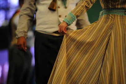 CAXIAS DO SUL, RS, BRASIL 08/04/2018Festival de danças Campos dos Bugres nos pavilhões da Festa da Uva em Caxias do Sul. (Felipe Nyland/Agência RBS)<!-- NICAID(13493859) -->