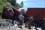 Homem morre em colisão entre caminhões no Vale do Rio Pardo - Foto: Plantão de Notícias de Rio Pardo/Divulgação<!-- NICAID(15376975) -->