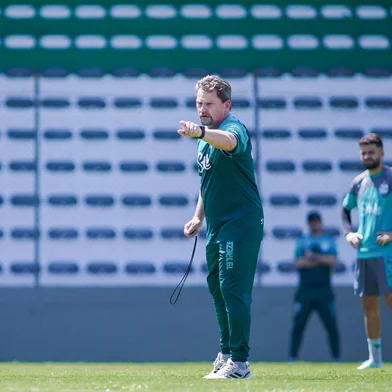 Juventude realizou o último treino antes de enfrentar o Grêmio pela semifinal do Gauchão. Na foto, técnico Fábio Matias<!-- NICAID(15985975) -->