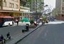 Prefeitura bloqueia vagas de estacionamento na Borges de Medeiros
