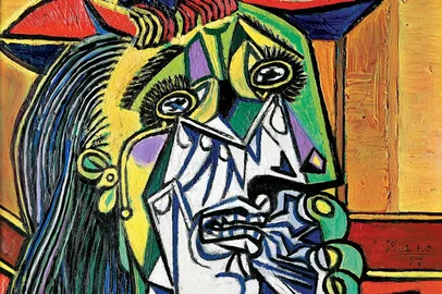 A Mulher que Chora, pintua a óleo de Pablo Picasso<!-- NICAID(16070773) -->