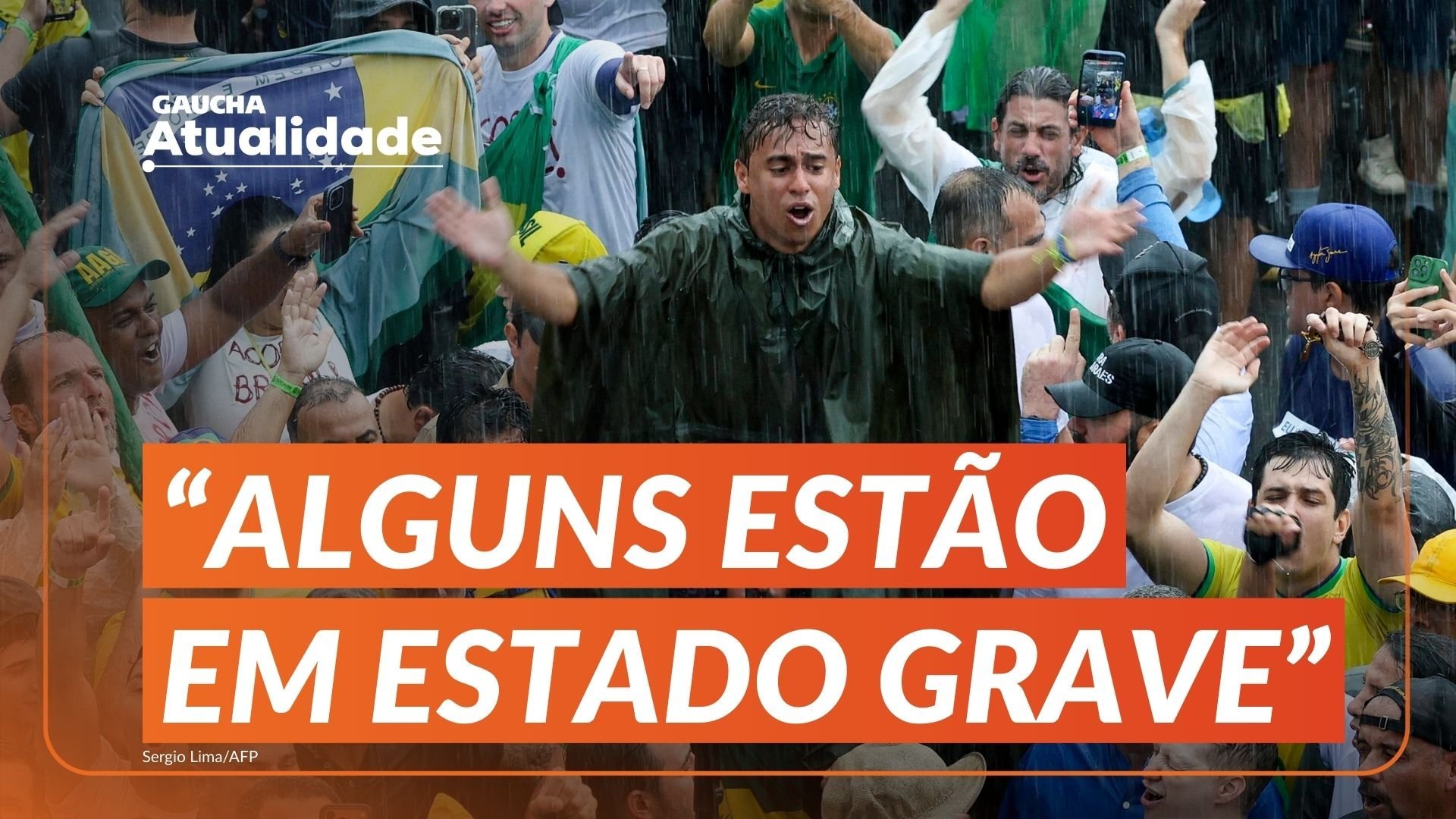Raio atinge manifestantes em caminhada de Nikolas Ferreira em Bras&iacute;lia