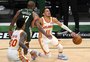 Trae Young anota 48 pontos e lidera vitória dos Hawks sobre os Bucks na final do Leste